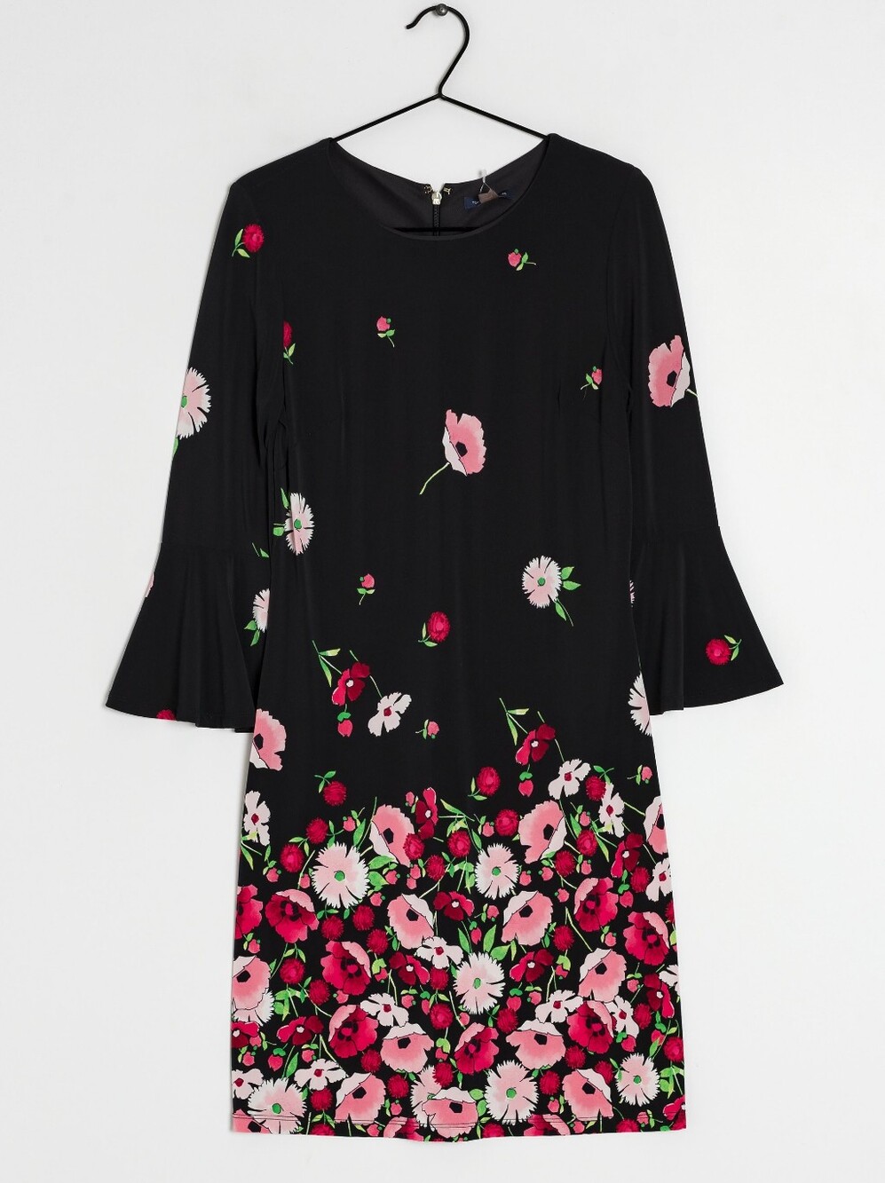 Tommy Hilfiger Black Dress with Pink Floral Print